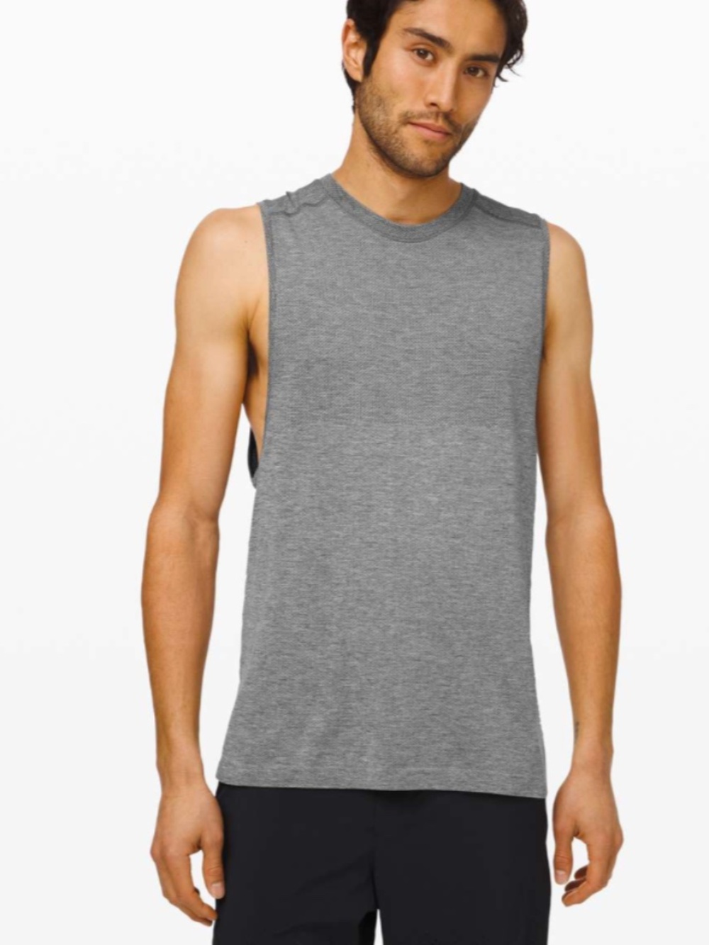 Lululemon Mens Metal Vent Tech Tank M Gray Manifesto